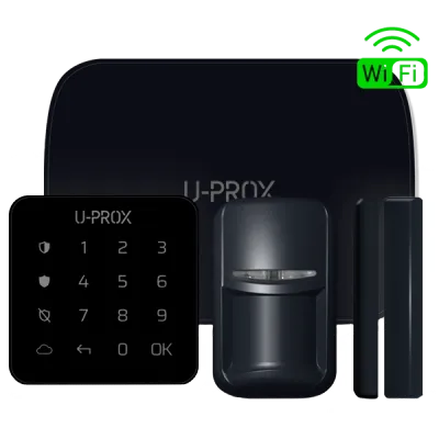 Комплект бездротової охоронної сигналізації U-Prox MP WiFi kit (Чорний) 99-00013685 фото