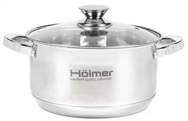 Набір посуду Hölmer CS-11052-SS (5 каструль з кришкою 2л/2,7л/3,8л/5л/6л) R_18013 фото