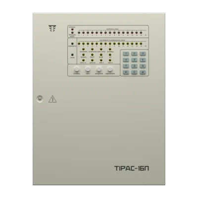 Прилад приймально-контрольний пожежний (ППКП) Tiras "Тірас-16П" 99-00005511 фото