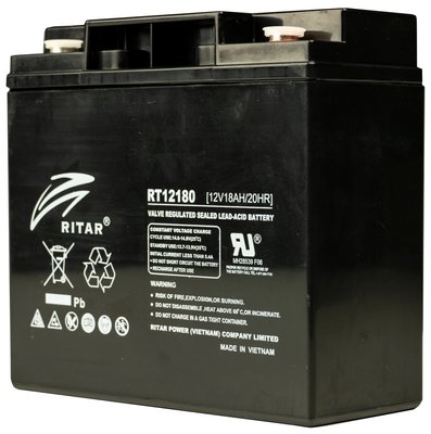 Акумуляторна батарея Ritar RT12180 12В 18 А*г 99-00012176 фото