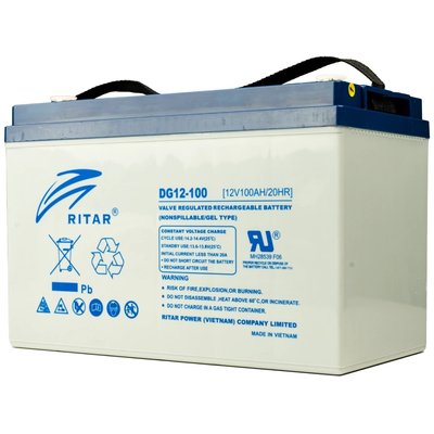 Акумуляторна батарея Ritar DG12-100 12В 100 А*г 99-00012178 фото