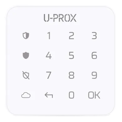 Бездротова сенсорна клавіатура для однієї групи U-Prox Keypad G1 (Білий) 99-00013657 фото