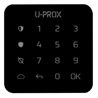 Беспроводная сенсорная клавиатура для одной группы U-Prox Keypad G1 (Черный) 99-00013657 фото