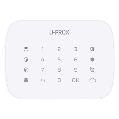 Беспроводная сенсорная клавиатура для четырех групп U-Prox Keypad G4 (Белый) 99-00013682 фото