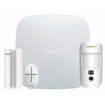 Комплект охоронної сигналізації Ajax StarterKit Cam (8EU) UA (Білий) 99-00006340 фото