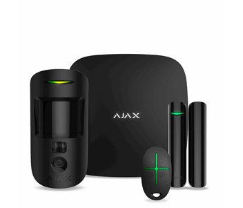 Комплект охоронної сигналізації Ajax StarterKit Cam Plus (Чорний) 99-00003363 фото