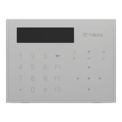 Клавіатура Tiras K-GLCD (Білий) 99-00005555 фото