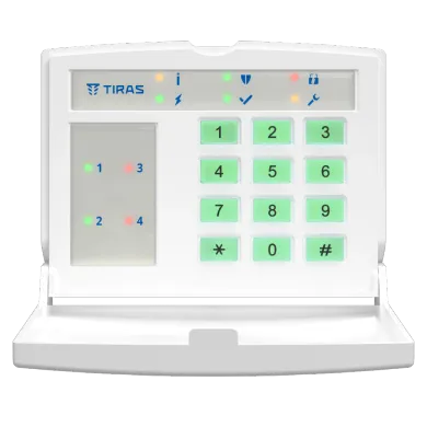 Клавіатура Tiras K-LED4 (Білий) 99-00005551 фото