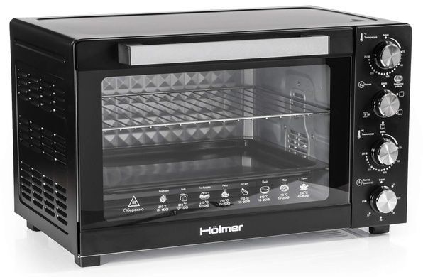 Електрична піч H&ouml;lmer HEO-248CB 1700 Вт. 48л. конвекція 2 деко для випікання R_015771 фото