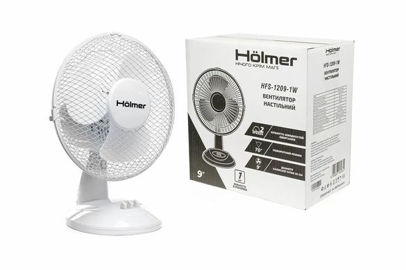 Вентилятор настільний H&ouml;lmer HFS-1209-1W 9" R_027240 фото